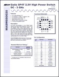 Click here to download MASWSS0020SMB Datasheet