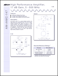 Click here to download AM-AMC-147 Datasheet