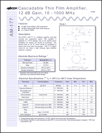 Click here to download AM-177 Datasheet