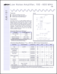 Click here to download AM-191 Datasheet