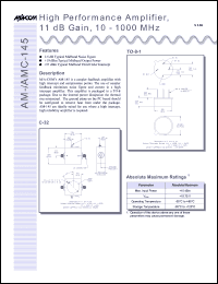Click here to download AM-AMC-145 Datasheet