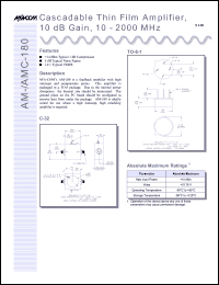Click here to download AM-AMC-180 Datasheet