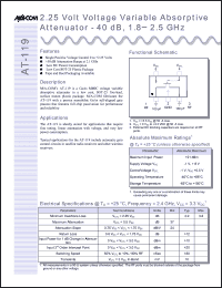Click here to download AT-119 Datasheet