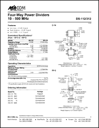 Click here to download DS-112PIN Datasheet