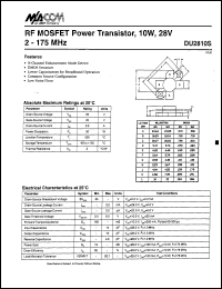 Click here to download DU2810 Datasheet