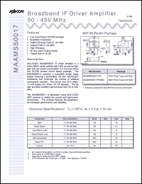 Click here to download MAAMMSS0017TR Datasheet