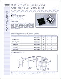 Click here to download MAAMSS0007TR Datasheet