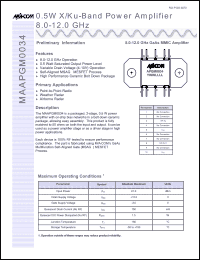Click here to download MAAPGM0034 Datasheet