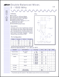 Click here to download MD-158 Datasheet