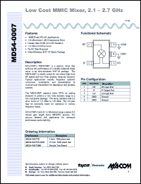 Click here to download MD54-0007 Datasheet