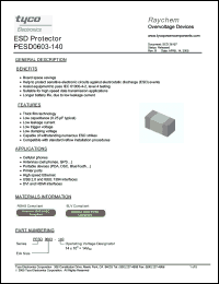 Click here to download PESD0603-140 Datasheet