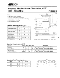 Click here to download PHI920-45 Datasheet