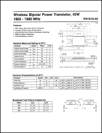 Click here to download PHL819-45 Datasheet