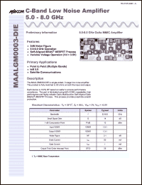 Click here to download MAALGM0003-DIE Datasheet