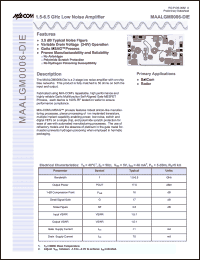 Click here to download MAALGM0006-DIE Datasheet
