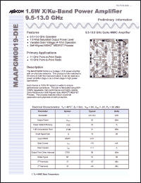 Click here to download MAAPGM0019-DIE Datasheet