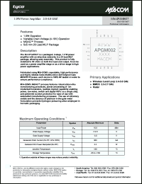 Click here to download MAAPGM0027 Datasheet
