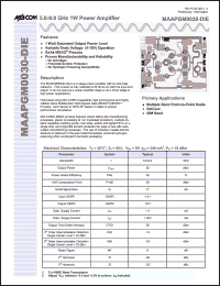 Click here to download MAAPGM0030-DIE Datasheet