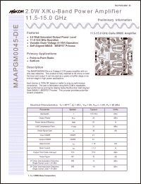 Click here to download MAAPGM0045-DIE Datasheet