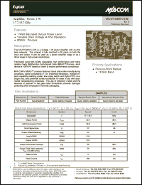 Click here to download MAAPGM0072-DIE Datasheet