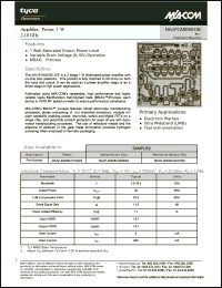 Click here to download MAAPGM0080-DIE Datasheet