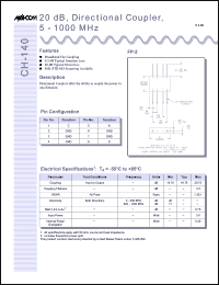 Click here to download CH-140-PIN Datasheet