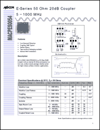 Click here to download MACPES0054 Datasheet