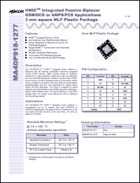 Click here to download MA4DP918-1277 Datasheet