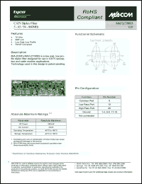 Click here to download MAFLCT0083 Datasheet