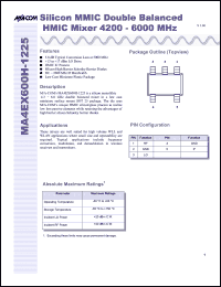 Click here to download MA4EX600H-1225T Datasheet