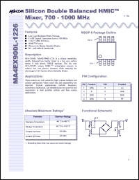 Click here to download MA4EX900L-1226T Datasheet