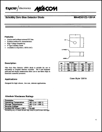 Click here to download MA4E931Z2-1261A Datasheet