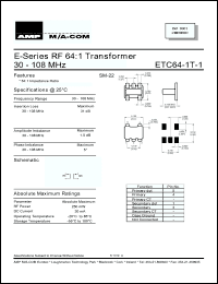 Click here to download ETC64-1T-1 Datasheet