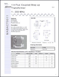 Click here to download MABACT0011 Datasheet