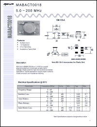 Click here to download MABACT0018 Datasheet