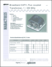 Click here to download MABACT0035 Datasheet