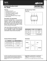 Click here to download MA4HYB900-1292T Datasheet