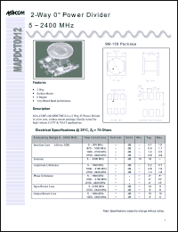 Click here to download MAPDCT0012 Datasheet