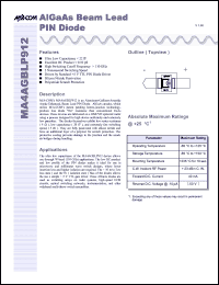 Click here to download MA4AGBLP912 Datasheet