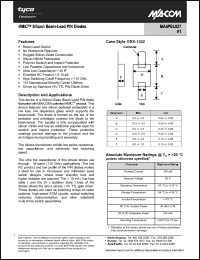 Click here to download MA4PBL027 Datasheet