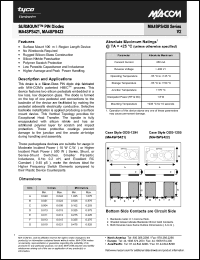Click here to download MA4SPS421 Datasheet