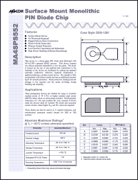 Click here to download MA4SPS552 Datasheet