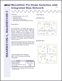Click here to download MA4SW310B-1 Datasheet