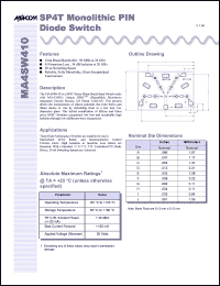 Click here to download MA4SW410 Datasheet