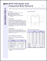 Click here to download MA4SW410B-1 Datasheet