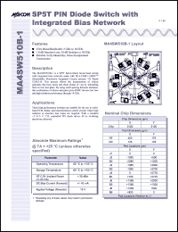 Click here to download MA4SW510B-1 Datasheet