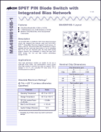 Click here to download MA4SW610B-1 Datasheet