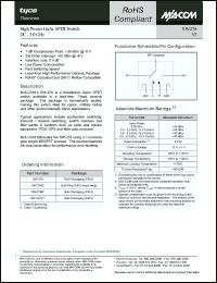 Click here to download SW-276-PIN Datasheet