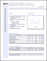 Click here to download MAPLST0810-045CF Datasheet