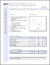 Click here to download MAPLST0810-090CF Datasheet